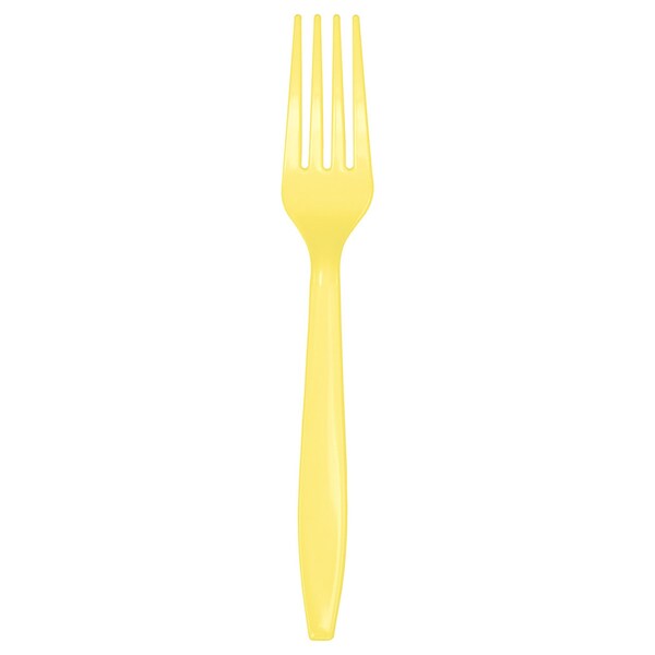 Touch Of Color Mimosa Yellow Plastic Forks, 7", 288PK 010472 - main